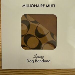 Luxury Dog Bandana - Brown